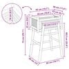 vidaXL Jardini&egrave;re avec support Naturel 50 x 38 x 74 cm Bambou