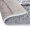 vidaXL Tapis BCF Gris avec motif de blocs 60x350 cm