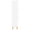 vidaXL Armoire &agrave; chaussures blanc 52x25x120 cm bois d'ing&eacute;nierie