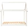 vidaXL Lit pour chien Blanc 111x80x100 cm Bois de pin solide