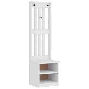 vidaXL Portemanteau SANDNES blanc 45x40x159,5 cm bois massif pin