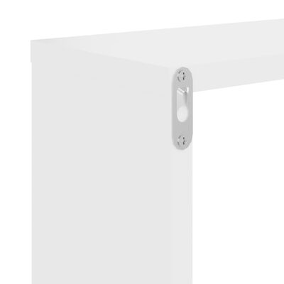 vidaXL Étagères cube murales 2 pcs Blanc et chêne sonoma 26x15x26 cm