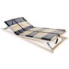 vidaXL Sommier &agrave; lattes sans matelas avec 42 lattes 7 zones 70x200 cm