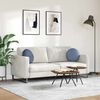 vidaXL Coussins de si&egrave;ge 2 pcs Bleu &Oslash; 40 cm Tissu en velours c&ocirc;tel&eacute;