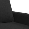 vidaXL Canap&eacute; &agrave; 2 places Noir 140 cm Tissu
