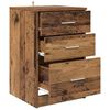 vidaXL Cabinet de chevet Bois ancien 40 x 40 x 63 cm Bois d'ing&eacute;nierie