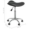 vidaXL Chaise de bureau Noir Similicuir