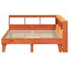 vidaXL Lit biblioth&egrave;que sans matelas cire marron 160x200 cm pin massif