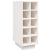 vidaXL Armoire &agrave; vin Blanc 23x34x61 cm Bois de pin massif