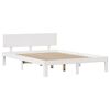 vidaXL Cadre de lit avec t&ecirc;te de lit sans matelas blanc 140x200 cm