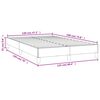 vidaXL Cadre de lit sans matelas noir 120x190 cm tissu