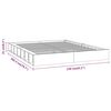 vidaXL Cadre de lit sans matelas 140x200 cm bois massif