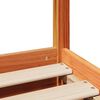 vidaXL Cadre de lit sans matelas cire marron 100x200cm bois pin massif