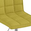 vidaXL Chaises pivotantes &agrave; manger lot de 2 vert tissu