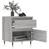 vidaXL Table de chevet sonoma gris 40x35x50 cm bois d&rsquo;ing&eacute;nierie