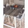 Venture Home Chaises &agrave; manger lot de 2 Polar polyester gris/blanc