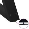 vidaXL Pieds de table basse 2 pi&egrave;ces Noir 50 x (42-43,3) cm Acier