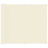 vidaXL &Eacute;cran de balcon Cr&egrave;me 100 x 300 cm Tissu Oxford