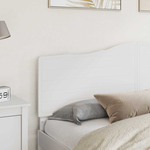 vidaXL T&ecirc;te de lit Blanc 180 cm Bois d'ing&eacute;nierie