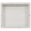 vidaXL Niche de douche blanc mat 41x36x10 cm