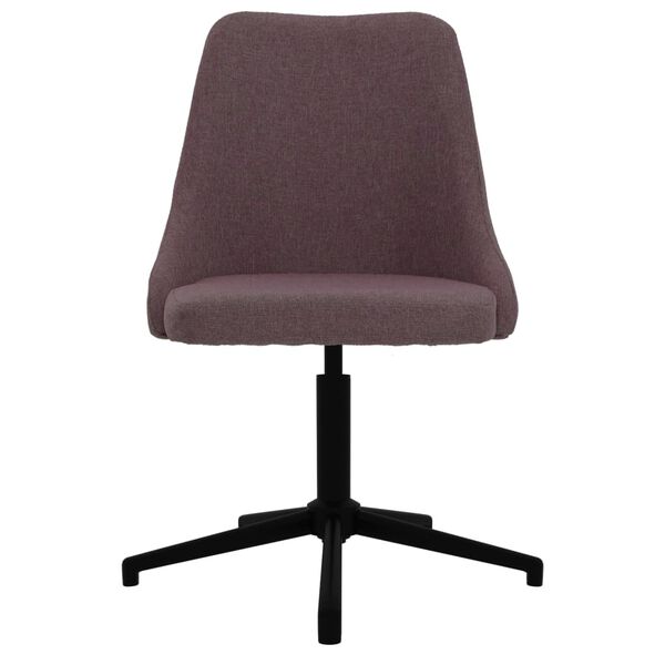 vidaXL Chaises pivotantes &agrave; manger lot de 4 marron tissu