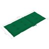vidaXL Chaises inclinables de jardin et coussins lot de 4 Teck solide