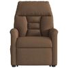 vidaXL Fauteuil inclinable de massage &eacute;lectrique Marron Tissu