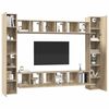 vidaXL Ensemble de meubles TV 10 pcs Chêne sonoma Bois d'ingénierie