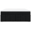 vidaXL Sommier &agrave; lattes de lit avec matelas Noir 180x200 cm Tissu