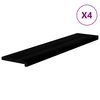 vidaXL Marches d'escalier 4 pcs marron fonc&eacute; 120x30x2 cm ch&ecirc;ne massif