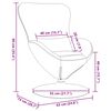 vidaXL Fauteuil &oelig;uf Marron Velours