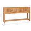 vidaXL Buffet 140x30x75 cm bois de teck massif