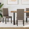 vidaXL Chaise de salle &agrave; manger 2 pcs Noir Blanchi 45 x 54 x 93 cm