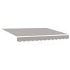 vidaXL Toile de rechange pour auvent Gris clair 3 x 2 m Polyester