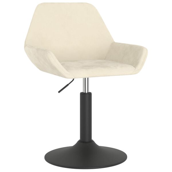 vidaXL Tabouret de bar Cr&egrave;me Velours