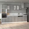 vidaXL Vitrine suspendue "Lyon" Gris Sonoma 80 x 31 x 60 cm Bois d'ing&eacute;nierie