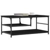 vidaXL Table basse noir 90x49x40 cm bois d'ing&eacute;nierie