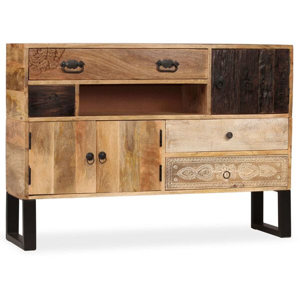 vidaXL Buffet Bois massif de manguier 115x30x80 cm