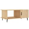 vidaXL Table basse ch&ecirc;ne sonoma 90x50x40 cm bois d'ing&eacute;nierie