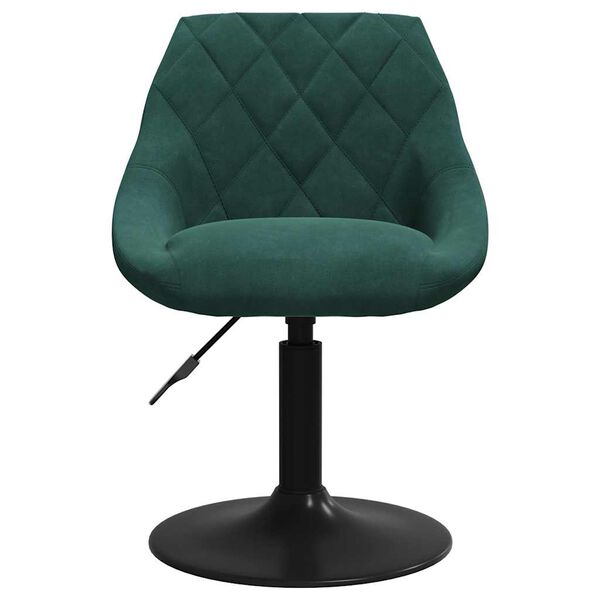 vidaXL Tabouret de bar Vert foncé Velours