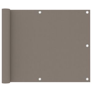 vidaXL &Eacute;cran de balcon Taupe 75x300 cm Tissu Oxford