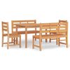 vidaXL Ensemble &agrave; manger de jardin 5pcs Bois de teck massif