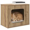 vidaXL Maison pour chat Ch&ecirc;ne artisan 51 x 30 x 42,5 cm