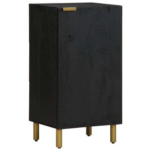vidaXL Buffet noir 40x33x75 cm bois d'ing&eacute;nierie