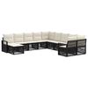 vidaXL Ensemble de canap&eacute; de jardin 11 pc 11 place Noir polyrotin