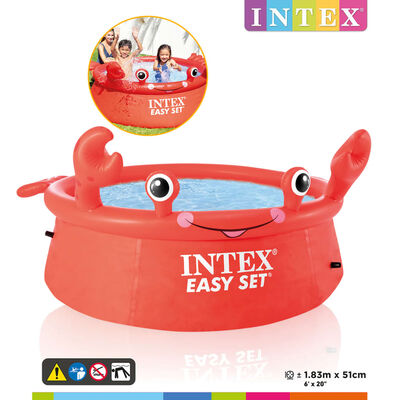 INTEX Piscine gonflable crabe heureux Easy Set 183x51 cm