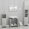 vidaXL Meubles de salle de bain Gris b&eacute;ton Bois d'ing&eacute;nierie