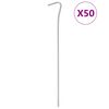 vidaXL Piquets de tente 50 pcs 23 cm &Oslash;4 mm acier galvanis&eacute;