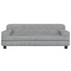 vidaXL Canap&eacute; pour enfants gris clair 90x53x30 cm velours