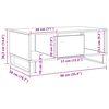 vidaXL Table basse ch&ecirc;ne artisanal 90x50x36,5 cm bois d'ing&eacute;nierie